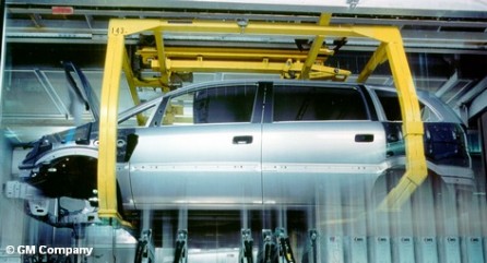 Конвейер на заводе концерна Opel в Бохуме