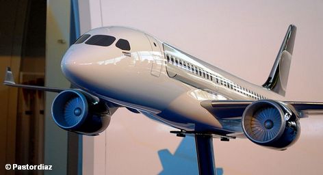 Модель самолета C-Series от Bombardier