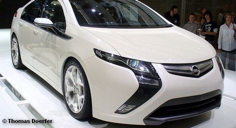 Электромобиль Opel Ampera, который должен поступить в продажу в Европе с осени 2011