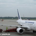 Самолет Air France в аэропорту Гамбурга