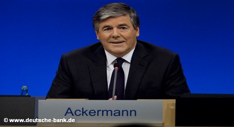 Глава Deutsche Bank Йозеф Аккерманн