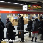 Поезд метро на Главном вокзале Гамбурга