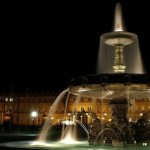 Дворцовая площадь Штутгарта ночью