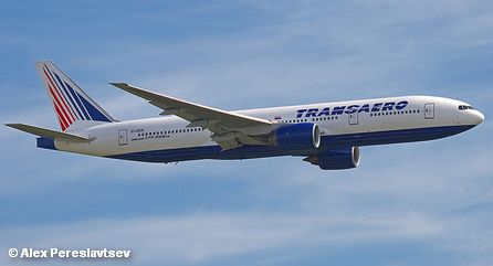 Самолет Boeing 777-200ER авиакомпании "Трансаэро"
