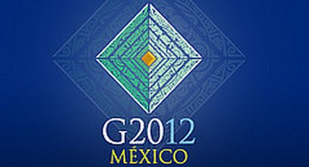 Эмблема саммита G20 в мексиканском городе Лос-Кабос