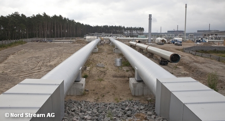 Станция приемки газопровода «Северный поток» в городе Любмине