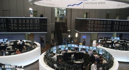 Торговый зал Франкфуртской фондовой биржи