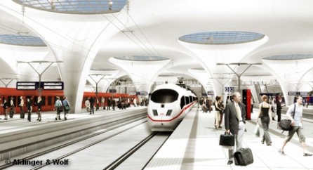 Компьютерное моделирование нового главного вокзала Штутгарта