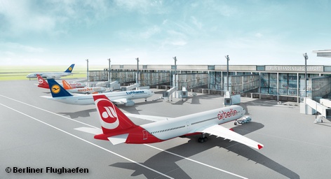 Компьютерное моделирование главного причала нового международного аэропорта Берлина и Бранденбурга