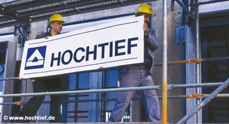 Одна из стройплощадок немецкого концерна Hochtief