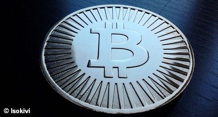 Изображение виртуальной валюты Биткойн (Bitcoin)