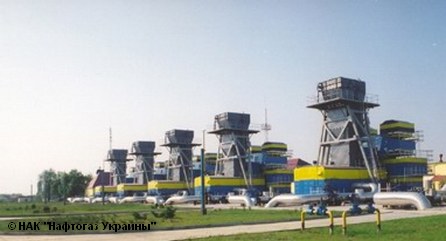 Компрессорная станция в городе Ужгород, принадлежащая национальной энергетической компании Украины «Нафтогаз»