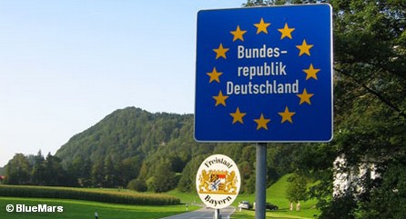 Граница между Германией и Австрией