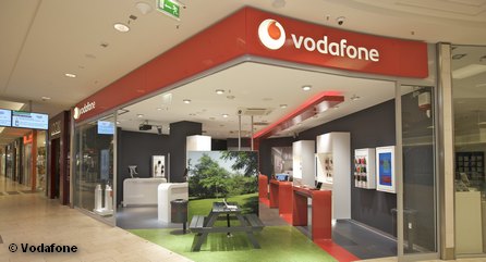 Один из фирменных магазинов Vodafone