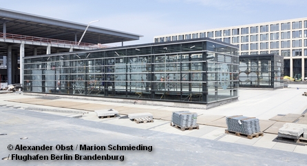 Стройплощадка нового аэропорта Берлина и Бранденбурга