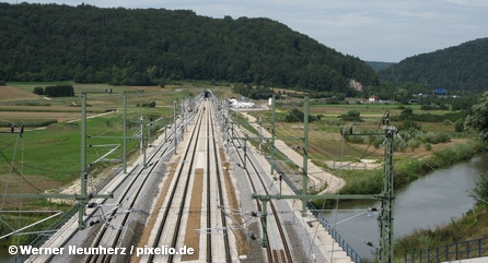 Одна из высокоскоростных железнодорожных линий в Германии